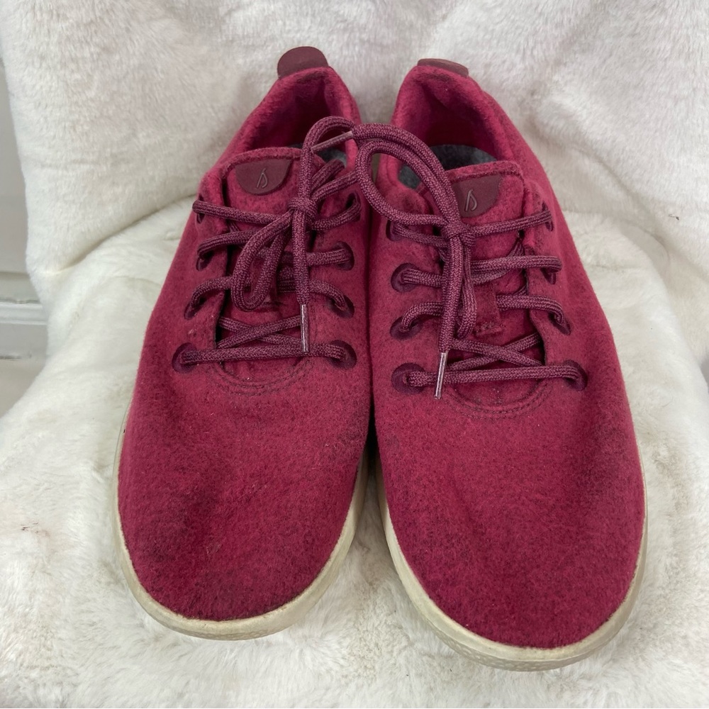 Allbirds men’s wool runners 12 maroon burgundy wine color